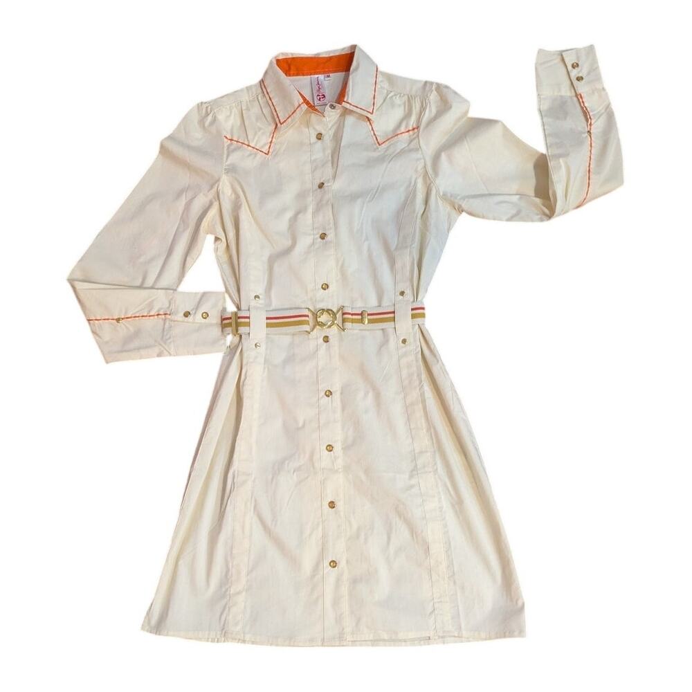 NWOT Pepe Jeans London Lindsay Belted Dress Size M